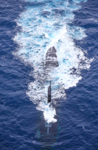 Submarino estadounidense opera en el Atlántico Sur