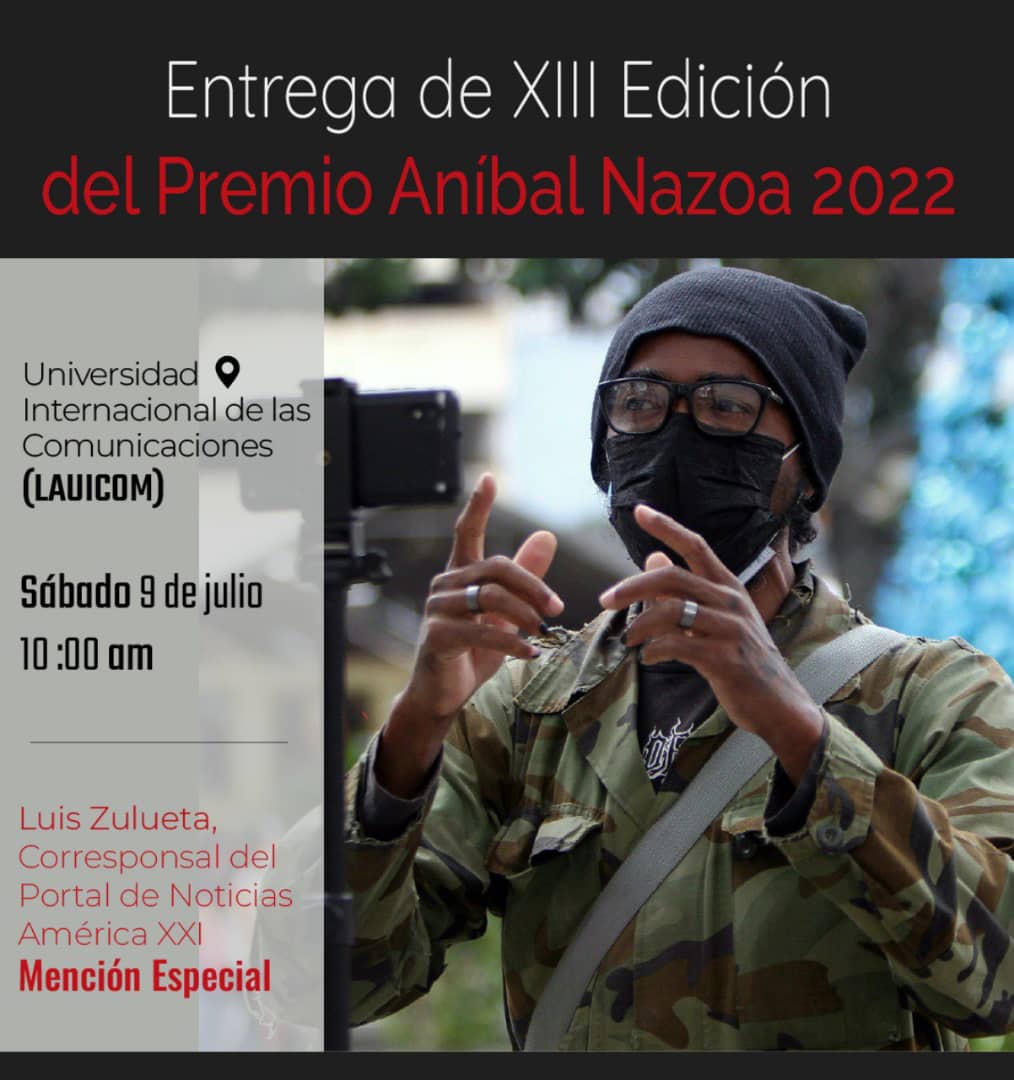 Entregan en Venezuela el Premio Aníbal Nazoa 2022