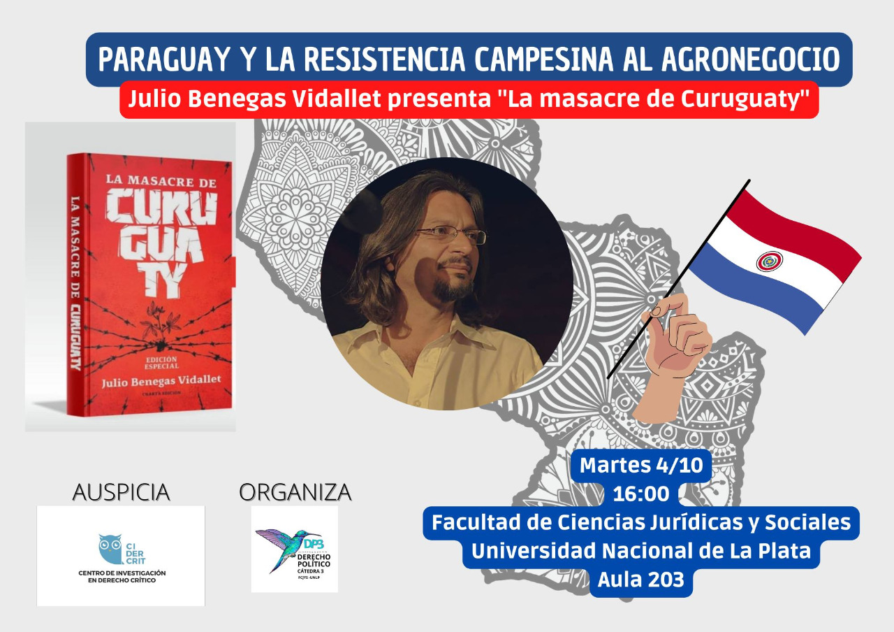 Escritor paraguayo presenta “La Masacre de Curuguaty”