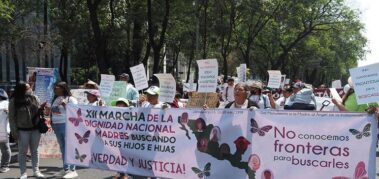 Madres de México realizaron la XII Marcha de la Dignidad