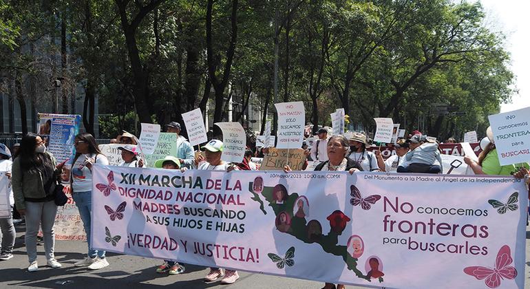 Madres de México realizaron la XII Marcha de la Dignidad