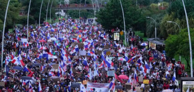 Panamá:  dos muertos durante marcha contra pacto minero