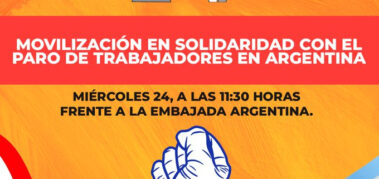Organizaciones paraguayas se movilizan en solidaridad con el paro general en Argentina
